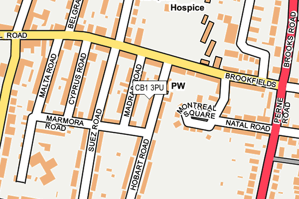 CB1 3PU map - OS OpenMap – Local (Ordnance Survey)