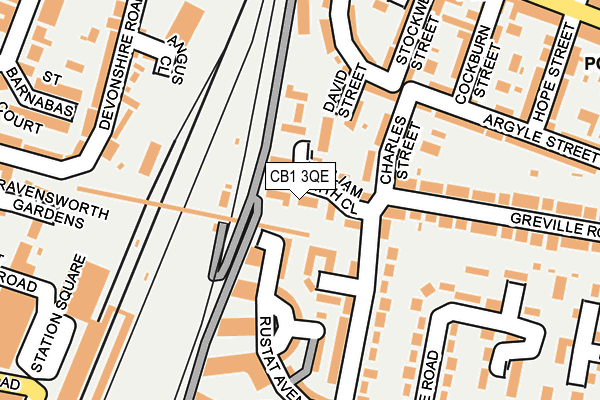 CB1 3QE map - OS OpenMap – Local (Ordnance Survey)
