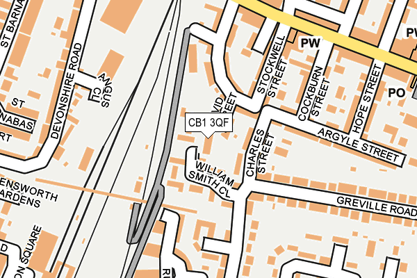 CB1 3QF map - OS OpenMap – Local (Ordnance Survey)