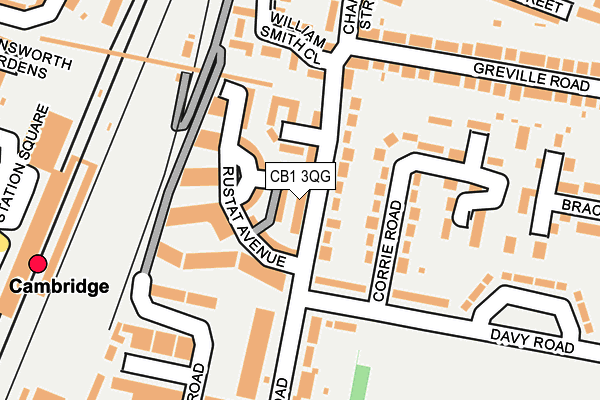 CB1 3QG map - OS OpenMap – Local (Ordnance Survey)