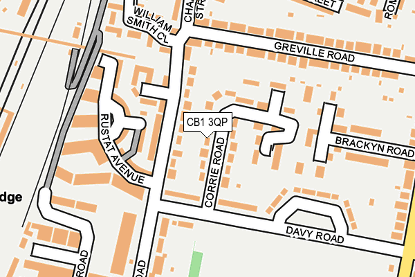 CB1 3QP map - OS OpenMap – Local (Ordnance Survey)