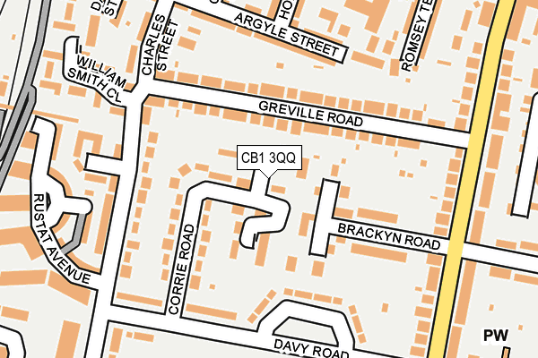 CB1 3QQ map - OS OpenMap – Local (Ordnance Survey)