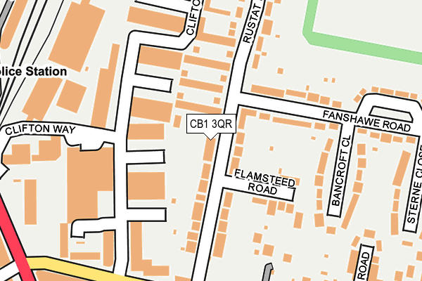 CB1 3QR map - OS OpenMap – Local (Ordnance Survey)