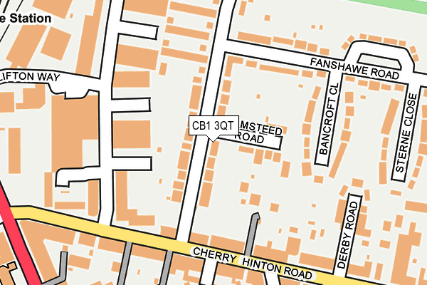 CB1 3QT map - OS OpenMap – Local (Ordnance Survey)