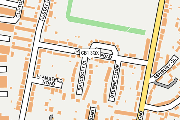 CB1 3QX map - OS OpenMap – Local (Ordnance Survey)