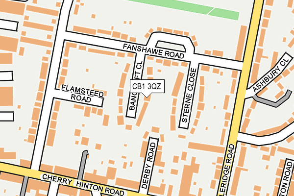 CB1 3QZ map - OS OpenMap – Local (Ordnance Survey)