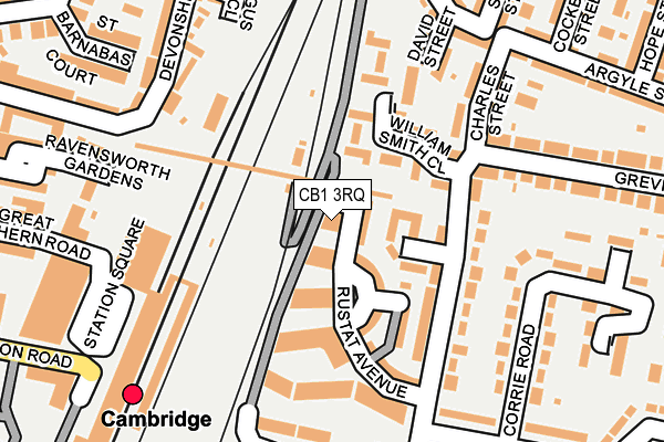CB1 3RQ map - OS OpenMap – Local (Ordnance Survey)
