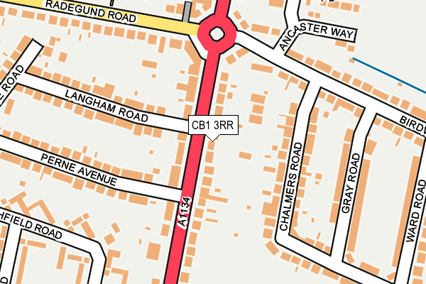 CB1 3RR map - OS OpenMap – Local (Ordnance Survey)