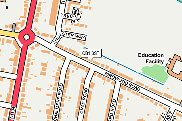 CB1 3ST map - OS OpenMap – Local (Ordnance Survey)