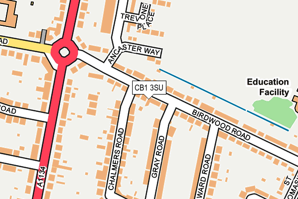 CB1 3SU map - OS OpenMap – Local (Ordnance Survey)