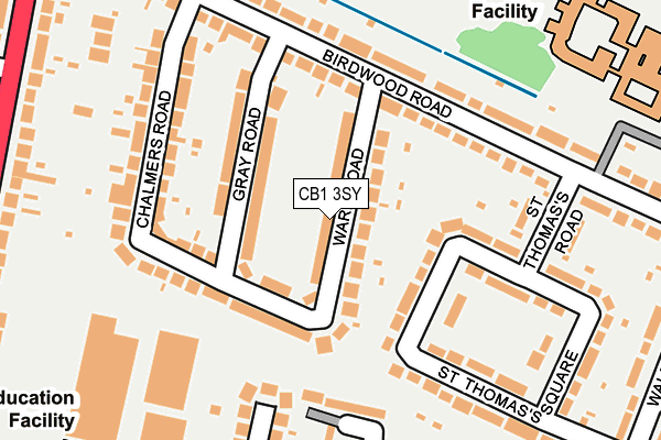 CB1 3SY map - OS OpenMap – Local (Ordnance Survey)