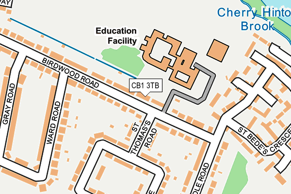 CB1 3TB map - OS OpenMap – Local (Ordnance Survey)