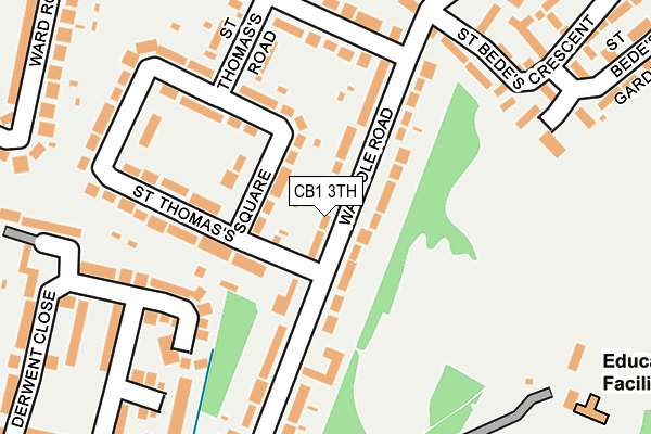 CB1 3TH map - OS OpenMap – Local (Ordnance Survey)