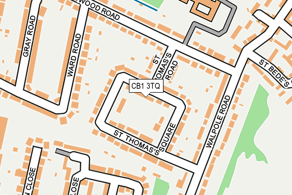 CB1 3TQ map - OS OpenMap – Local (Ordnance Survey)