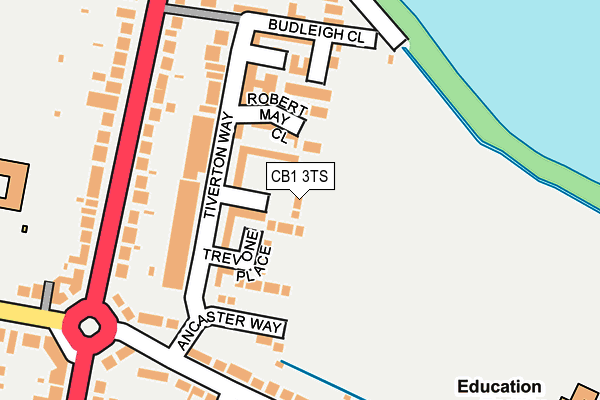 CB1 3TS map - OS OpenMap – Local (Ordnance Survey)