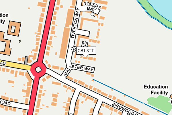 CB1 3TT map - OS OpenMap – Local (Ordnance Survey)