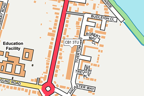 CB1 3TU map - OS OpenMap – Local (Ordnance Survey)