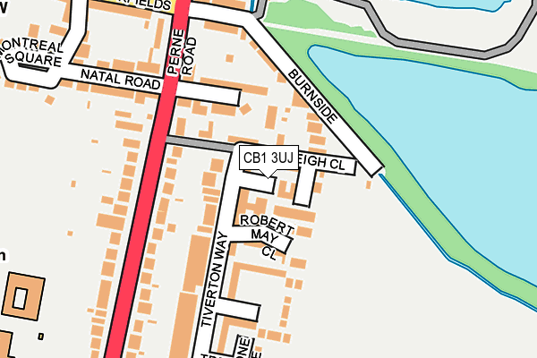 CB1 3UJ map - OS OpenMap – Local (Ordnance Survey)