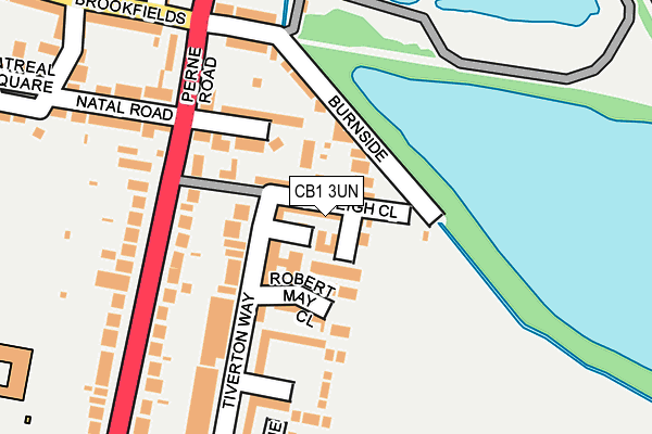 CB1 3UN map - OS OpenMap – Local (Ordnance Survey)