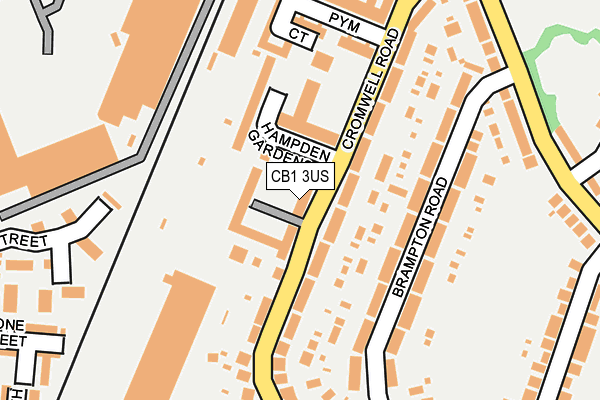 CB1 3US map - OS OpenMap – Local (Ordnance Survey)