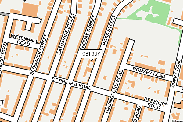 CB1 3UY map - OS OpenMap – Local (Ordnance Survey)