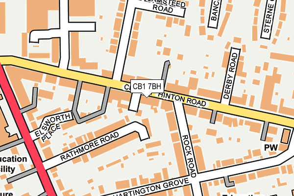 CB1 7BH map - OS OpenMap – Local (Ordnance Survey)