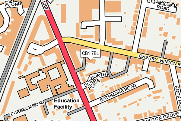 CB1 7BL map - OS OpenMap – Local (Ordnance Survey)