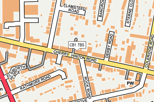 CB1 7BS map - OS OpenMap – Local (Ordnance Survey)