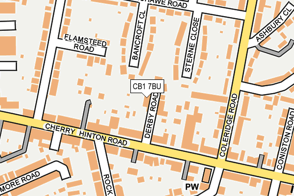 CB1 7BU map - OS OpenMap – Local (Ordnance Survey)
