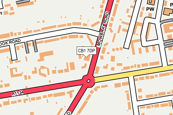 CB1 7DP map - OS OpenMap – Local (Ordnance Survey)