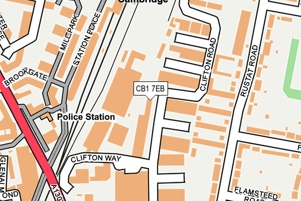 CB1 7EB map - OS OpenMap – Local (Ordnance Survey)