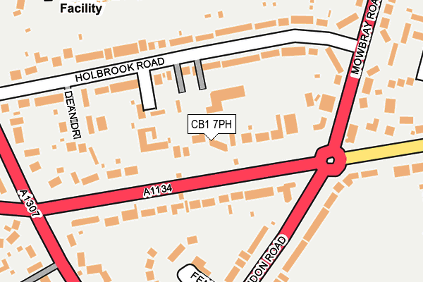 CB1 7PH map - OS OpenMap – Local (Ordnance Survey)