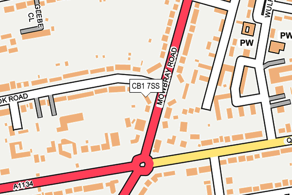 CB1 7SS map - OS OpenMap – Local (Ordnance Survey)