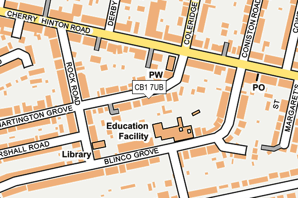 Map of BLUES PROPERTY KINGSTON LTD at local scale