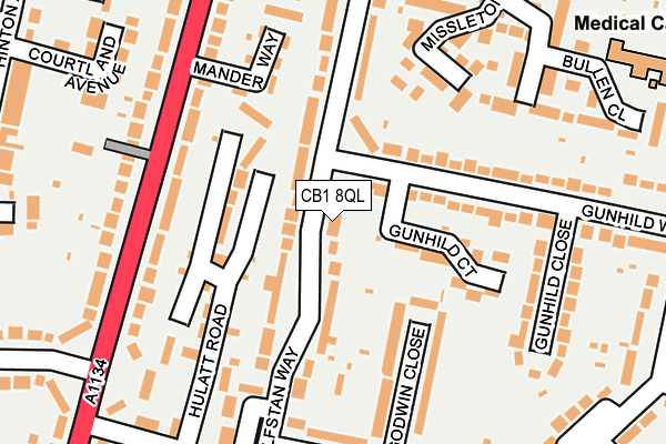 CB1 8QL map - OS OpenMap – Local (Ordnance Survey)