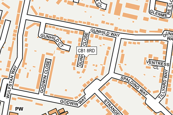 CB1 8RD map - OS OpenMap – Local (Ordnance Survey)
