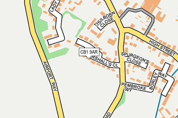 CB1 9AR map - OS OpenMap – Local (Ordnance Survey)