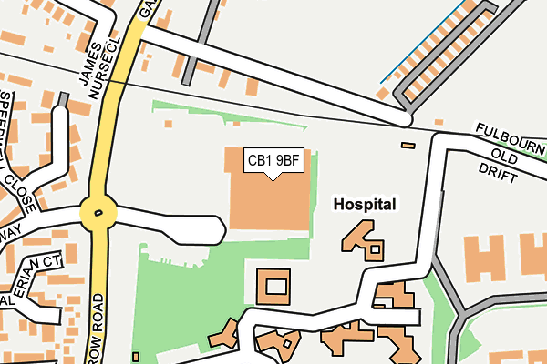 CB1 9BF map - OS OpenMap – Local (Ordnance Survey)