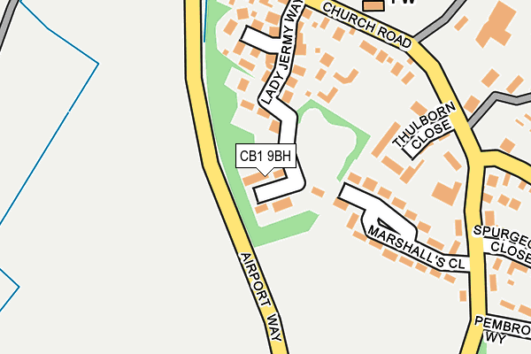 CB1 9BH map - OS OpenMap – Local (Ordnance Survey)