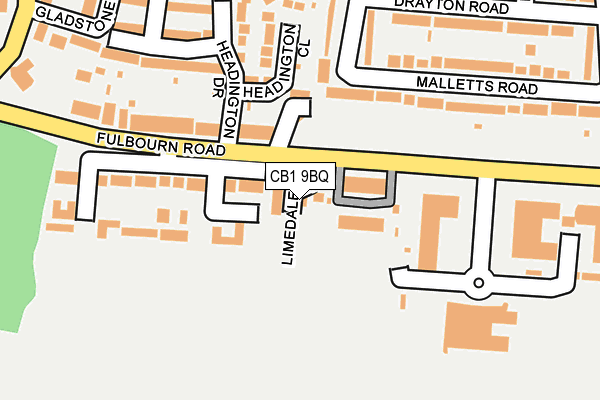 CB1 9BQ map - OS OpenMap – Local (Ordnance Survey)