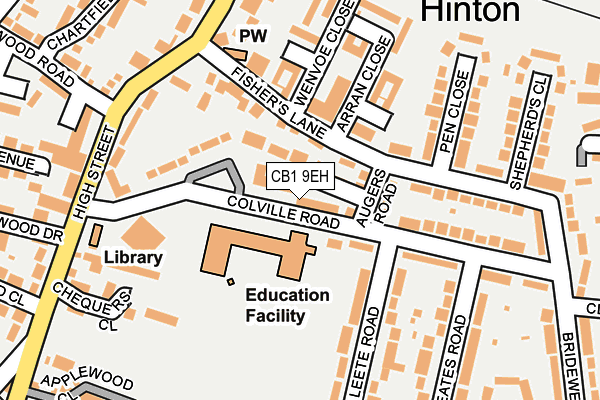 CB1 9EH map - OS OpenMap – Local (Ordnance Survey)