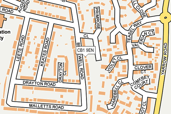 CB1 9EN map - OS OpenMap – Local (Ordnance Survey)