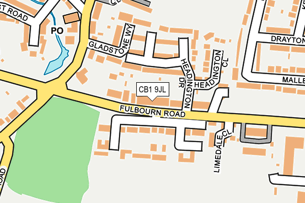 CB1 9JL map - OS OpenMap – Local (Ordnance Survey)