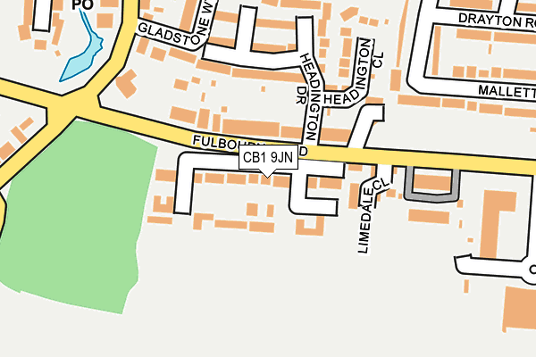 CB1 9JN map - OS OpenMap – Local (Ordnance Survey)