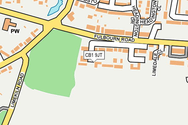 CB1 9JT map - OS OpenMap – Local (Ordnance Survey)