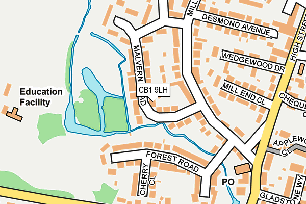 CB1 9LH map - OS OpenMap – Local (Ordnance Survey)