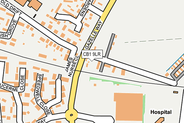 CB1 9LR map - OS OpenMap – Local (Ordnance Survey)