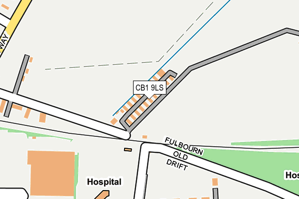 CB1 9LS map - OS OpenMap – Local (Ordnance Survey)