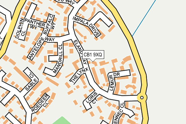 CB1 9XQ map - OS OpenMap – Local (Ordnance Survey)