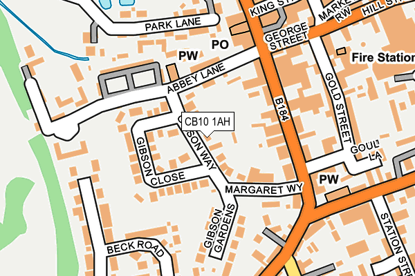 CB10 1AH map - OS OpenMap – Local (Ordnance Survey)